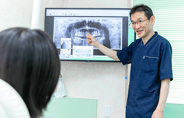 治療前後の説明をしっかりと行います